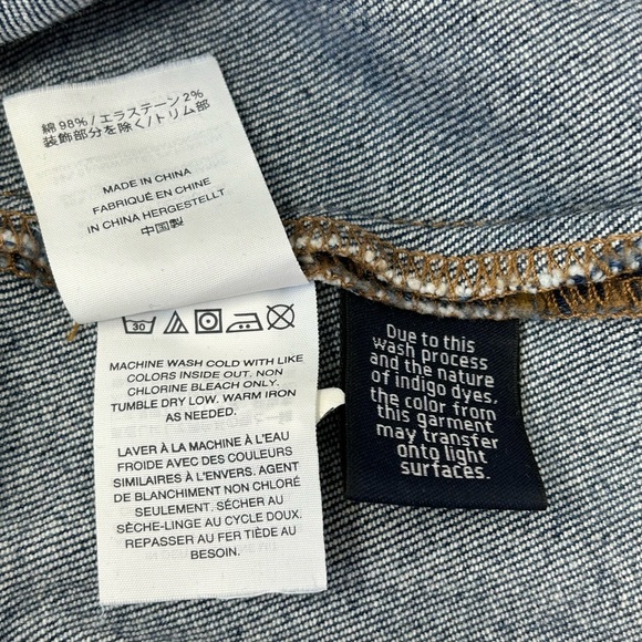 Madewell Denim Mini Skirt Frayed‎ Hem High Waist Size 27 - Picture 8 of 8